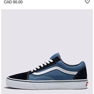 Vans blue and black